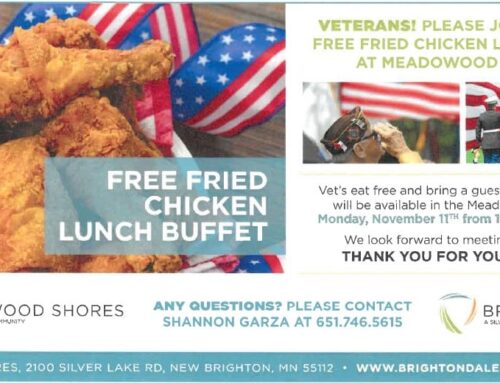 Free Veterans Fried Chicken Buffet!